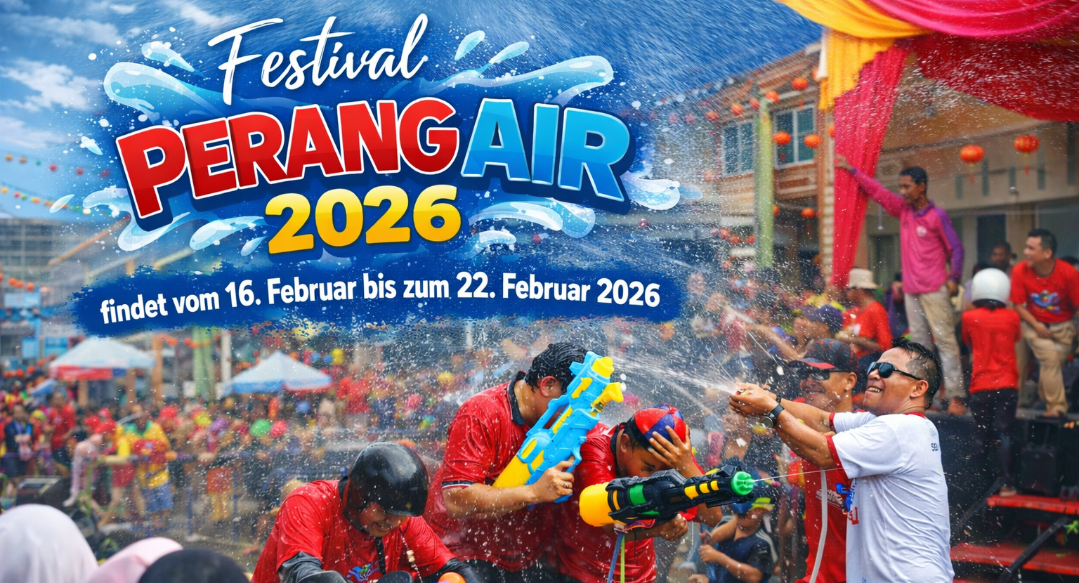 Festival Perang Air 2026 – Einzigartiges Wasserkriegsfestival in Indonesien